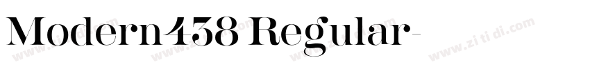 Modern438 Regular字体转换